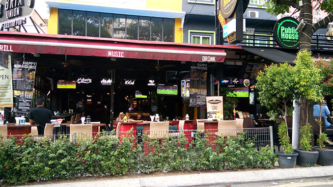 La calle de los bares en Kuala Lumpur