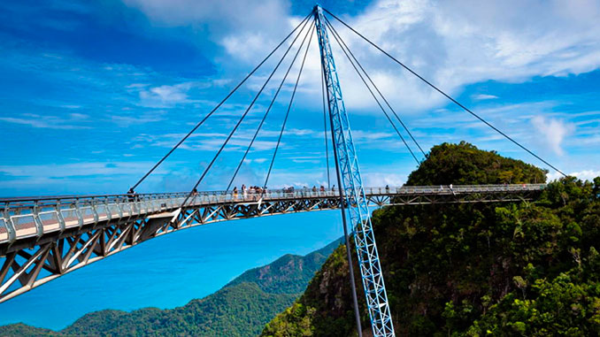 Langkawi en Malasia sky bridge