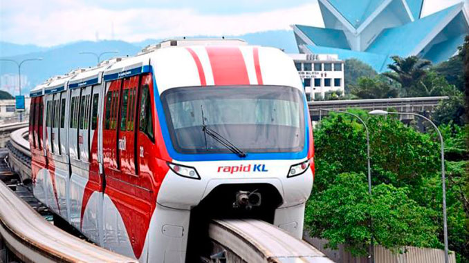 El monorail de Kuala Lumpur estaciones