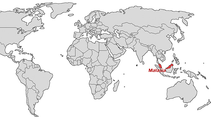 Dónde está Malasia en el mapa
