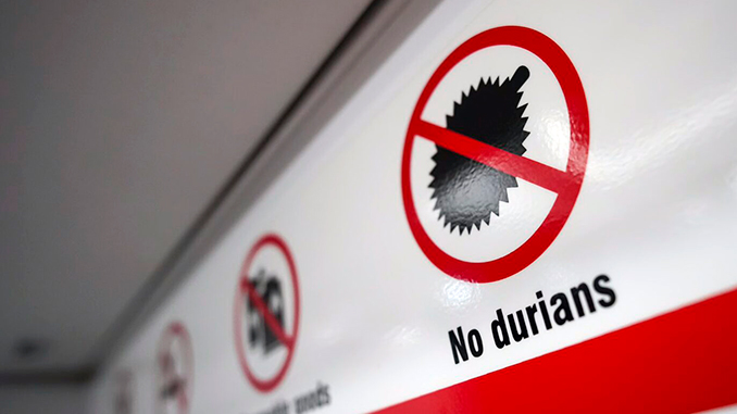 Durian, la fruta prohibida de Asia