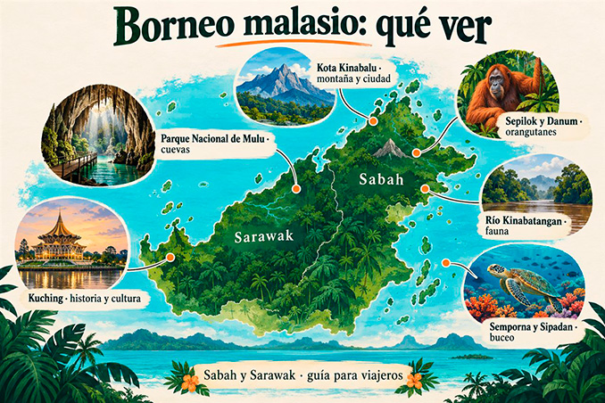 guia sobre Borneo, qué ver y qué hacer
