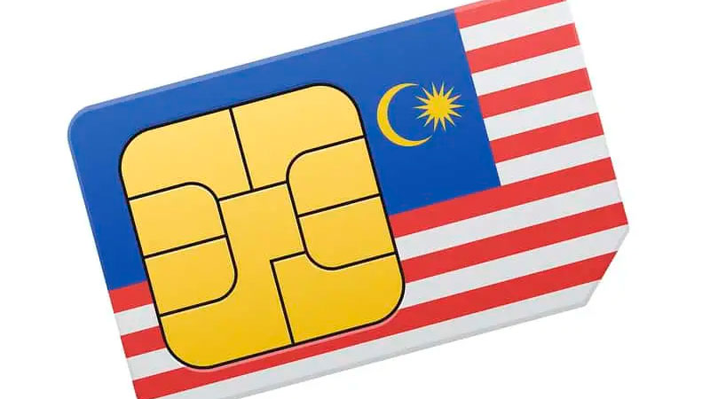 SIM card al llegar a Malasia